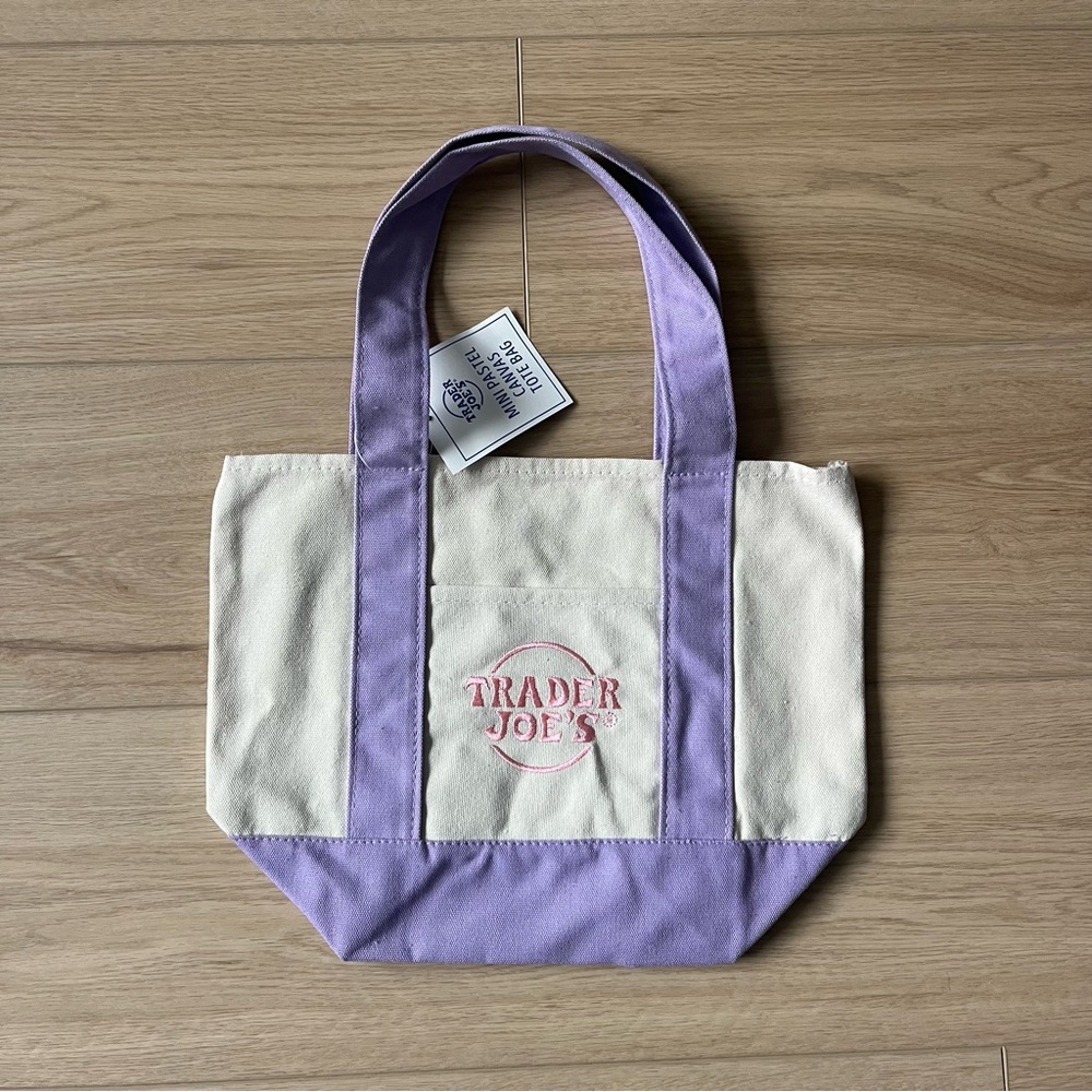 Trader Joe’s Mini Pastel Purple Tote Bag